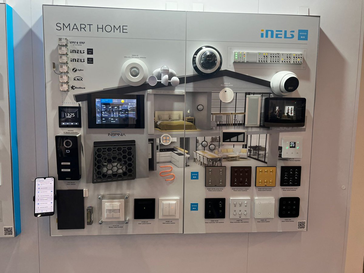 FuturasmusGroup's tweet image. At the ELKO EP – iNELS ELKO EP booth we explored their smart home and building automation solutions. Thanks to Rosta Dusek for the explanations and the tour of the stand. 👌

#KNX #LightAndBuilding #INELS #SmartHome #BuildingAutomation