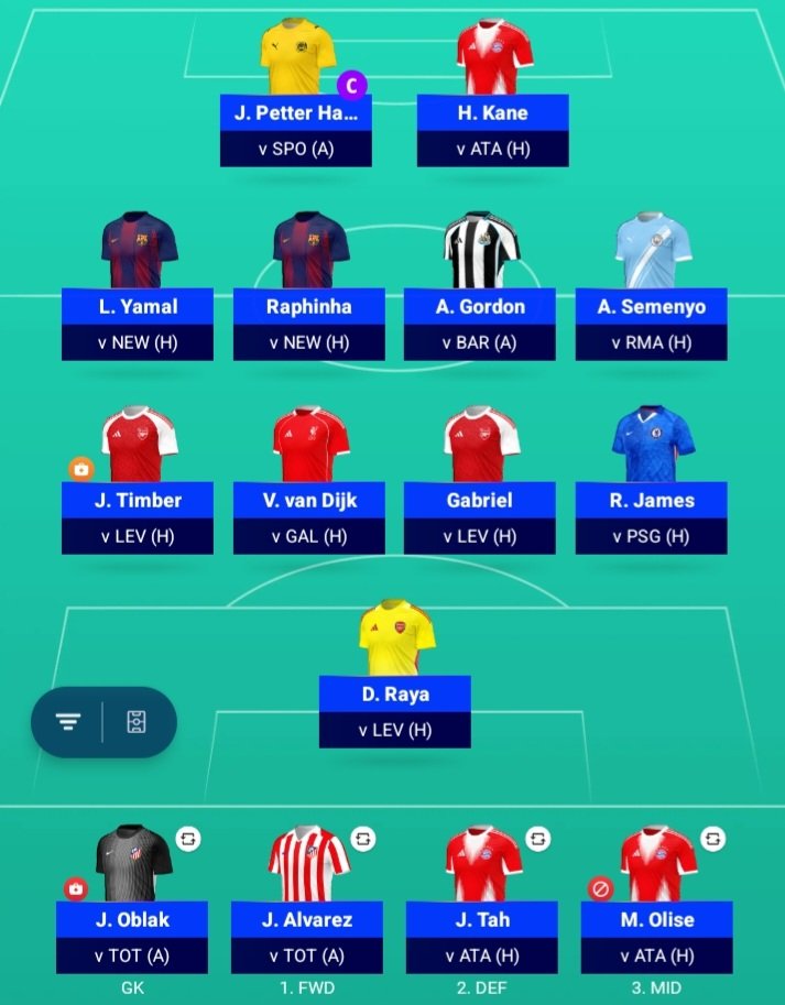 AlllChelsea10's tweet image. I think these are gonna be the transfers I will make this week

🌍Rank - 4.8K

Looking to finish in the top 1K and want some players who will most likely go through to thr Quater-finals. Lots of injuries/suspensions though😬

Thoughts?
#UCLFantasy