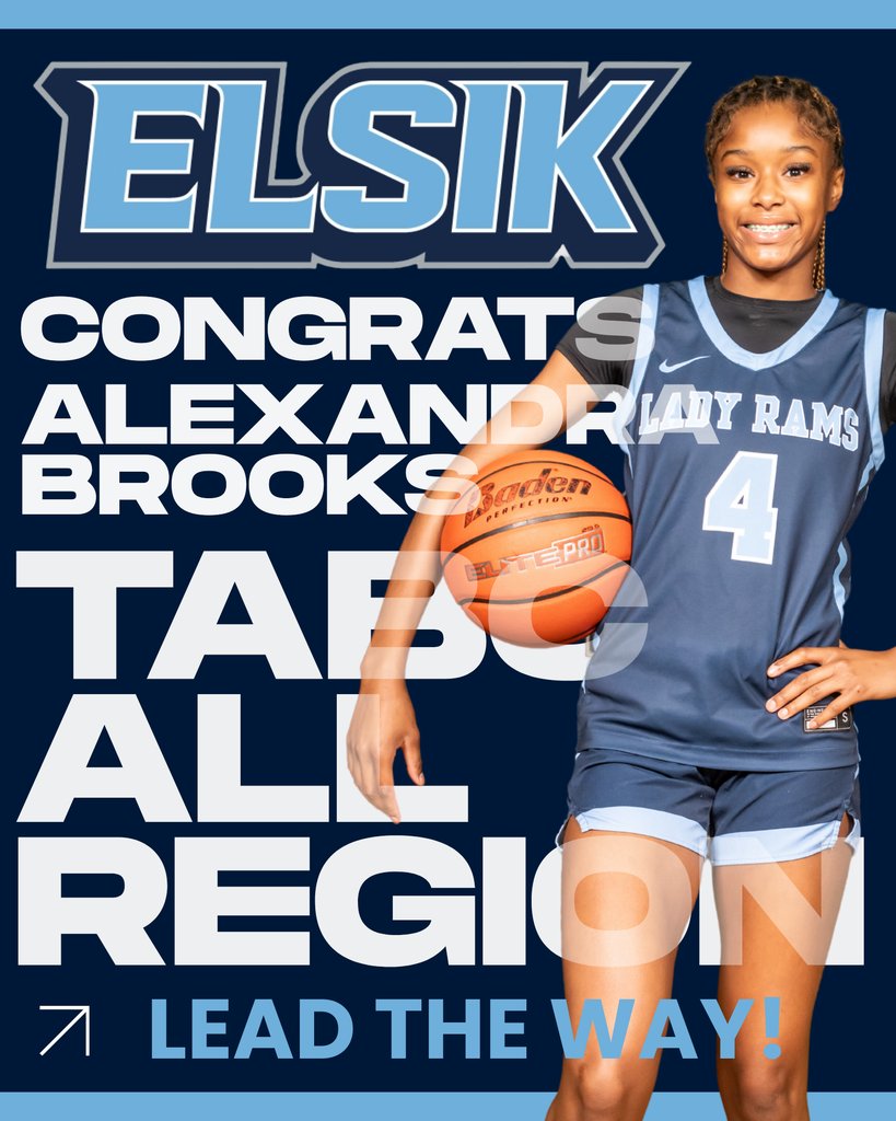ElsikHighSchool's tweet photo. 🔥 Big Time Recognition! 🔥
Congratulations to Alexandra Brooks for being named TABC (Texas Association of Basketball Coaches) All‑Region! 
Your dedication, skill, and leadership continue to shine for the Elsik Lady Rams.
Keep pushing, keep inspiring, and keep leading the way! https://t.co/hpNYOpMCJW