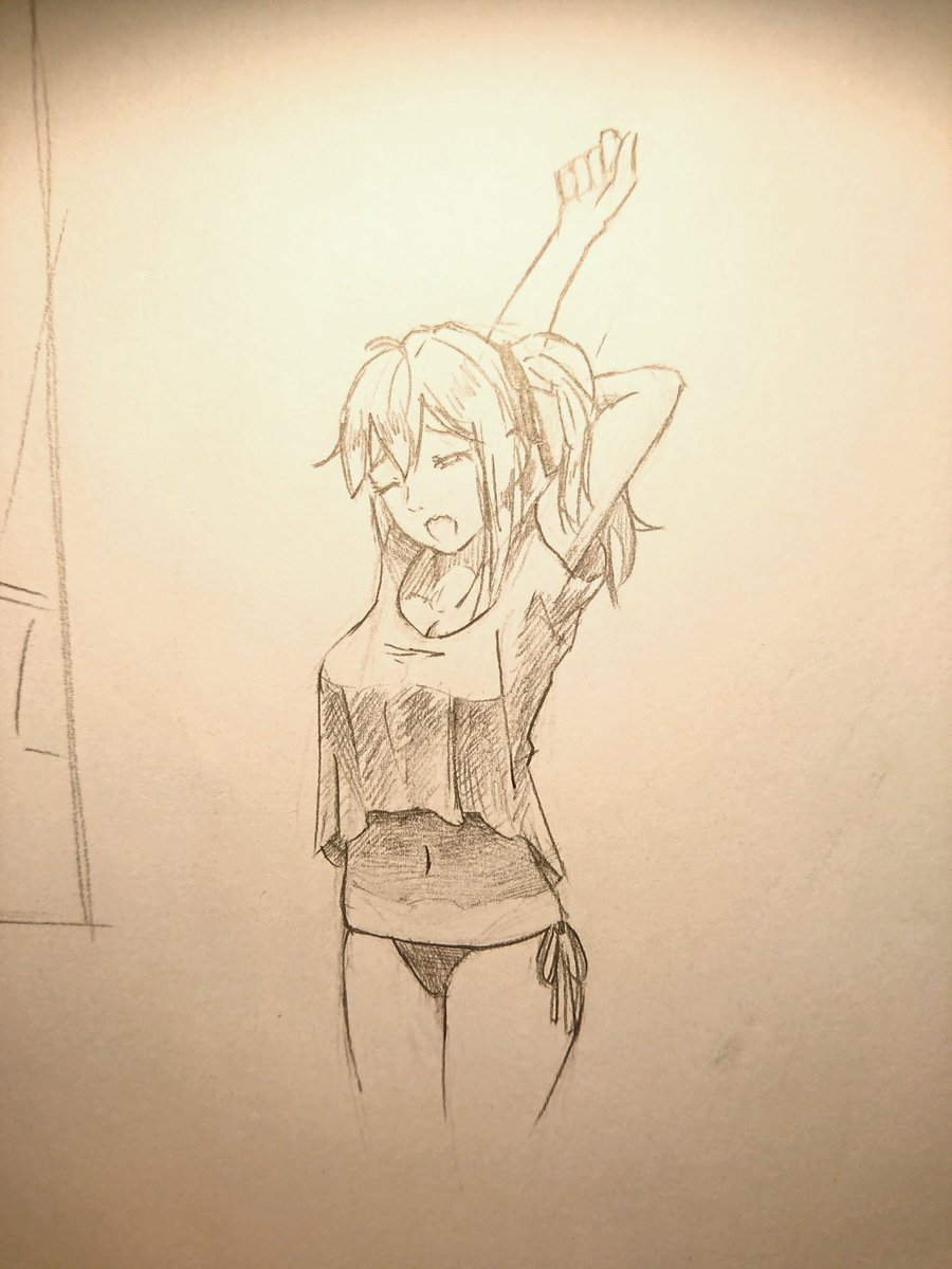 Camera_05's tweet photo. I found some old traditional sketch of my #OC https://t.co/QYYQ5kDGpM