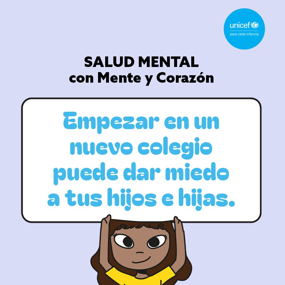 UNICEFNicaragua's tweet image. Acompañar a los hijos y las hijas 👧🏽👦🏽 en todo momento, así cómo escucharlos y respetar sus opiniones, les ayuda a saber que no están solos y que cuentan con el apoyo incondicional de mamá y papá.

 💙 #CriarConMenteYCorazón #SaludMental #UNICEF