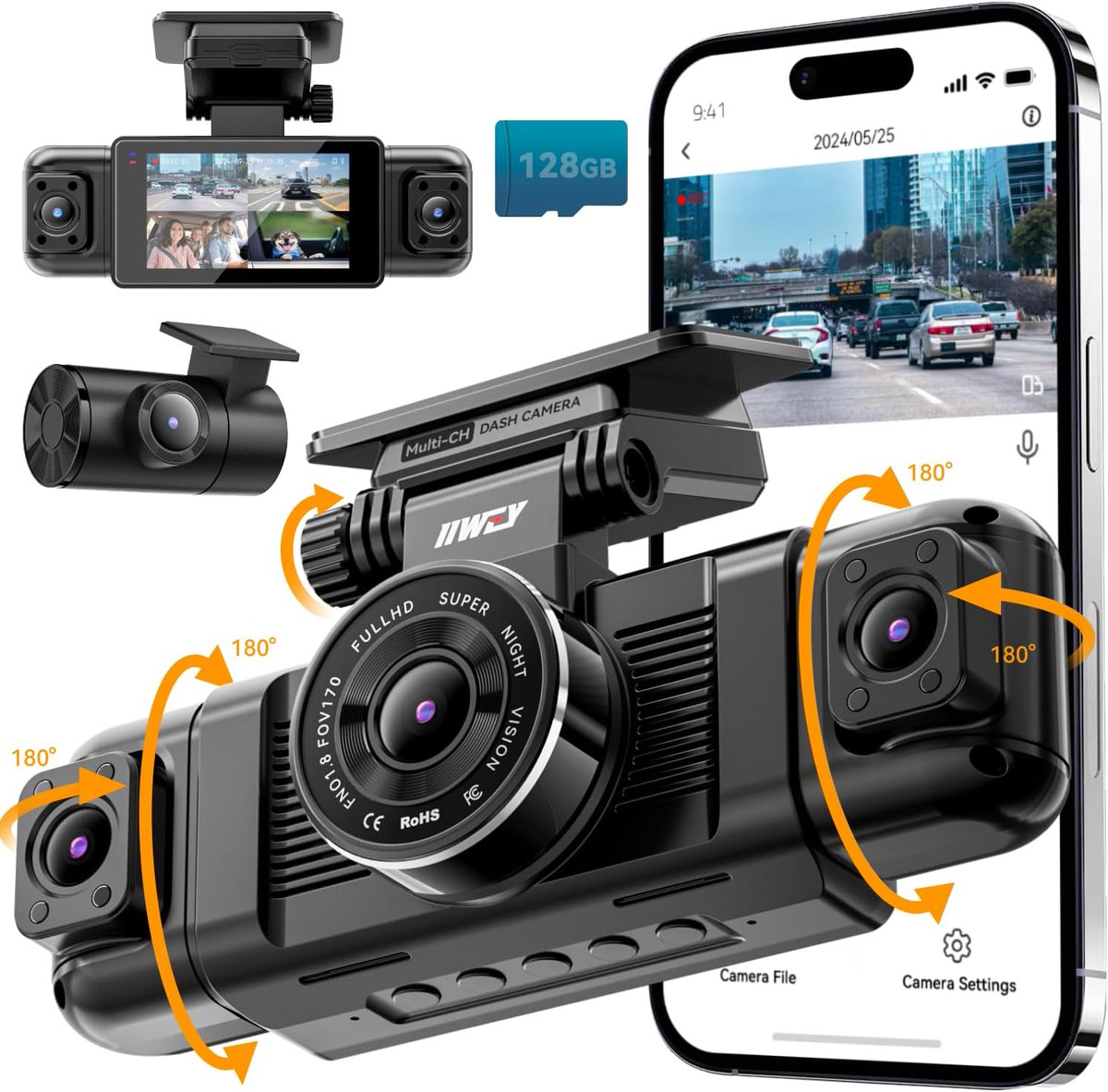 PriceDropDaily's tweet photo. 🔥 PRICE DROP

1080P Dash Cam 360° View w/Night Vision &amp; 128GB Sd Card
Usually $130 → Now $84

⭐ 4.5 stars (3,200+ reviews)
⚡ Lightning deal

👇 Link
https://t.co/MidIqzkbLe https://t.co/3SJbHOCd0B