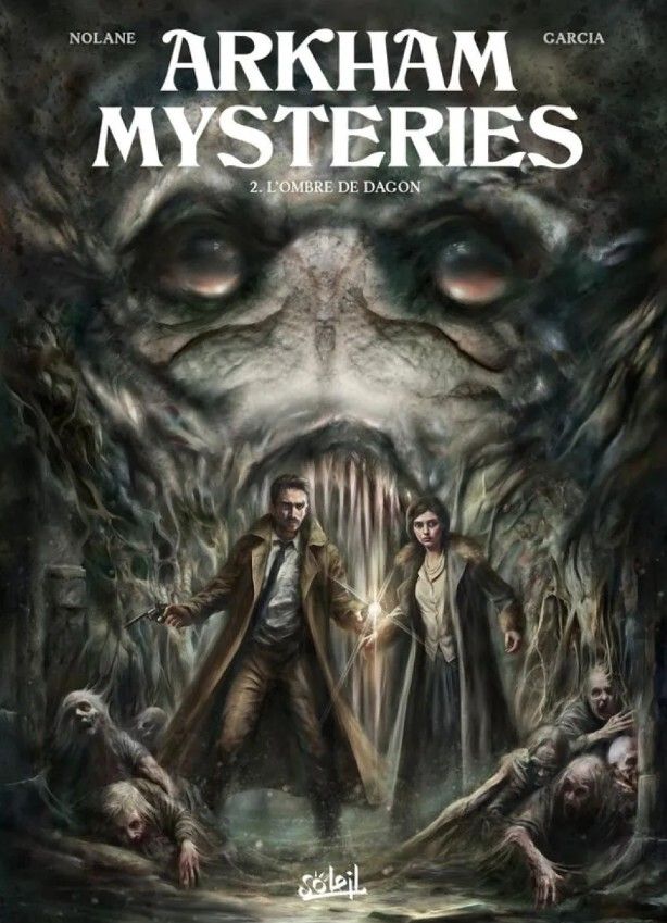 ActuSF's tweet photo. Richard D. Nolane &amp; Manuel Garcia - Arkham Mysteries 2 : l'ombre de Dagon... Un ouvrage qui met en scène un Lovecraft devenu journaliste ! 

Notre avis complet : https://t.co/eCW4iod5oc 

#Lovecraft #Arkam https://t.co/h42dkP7Var