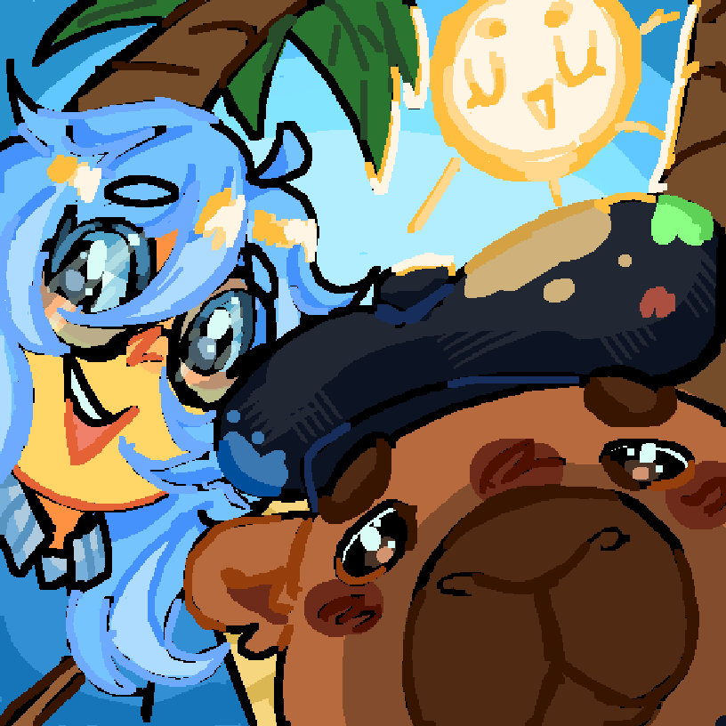CapyFruits's tweet photo. 🎨 Tropical Art Contest RESULTS!! 🌸

🥇First place: Gamer_Yashna09
🥈Second place: @/BluSkyesss  
🥉Third place: @/GRAVEP0ND 

⭐ To join future art contests, join the discord!

👀 Everyone who participated will also be awarded a FREE BOOTH!

#doodledeals #robloxart #roblox https://t.co/QaOl68983v