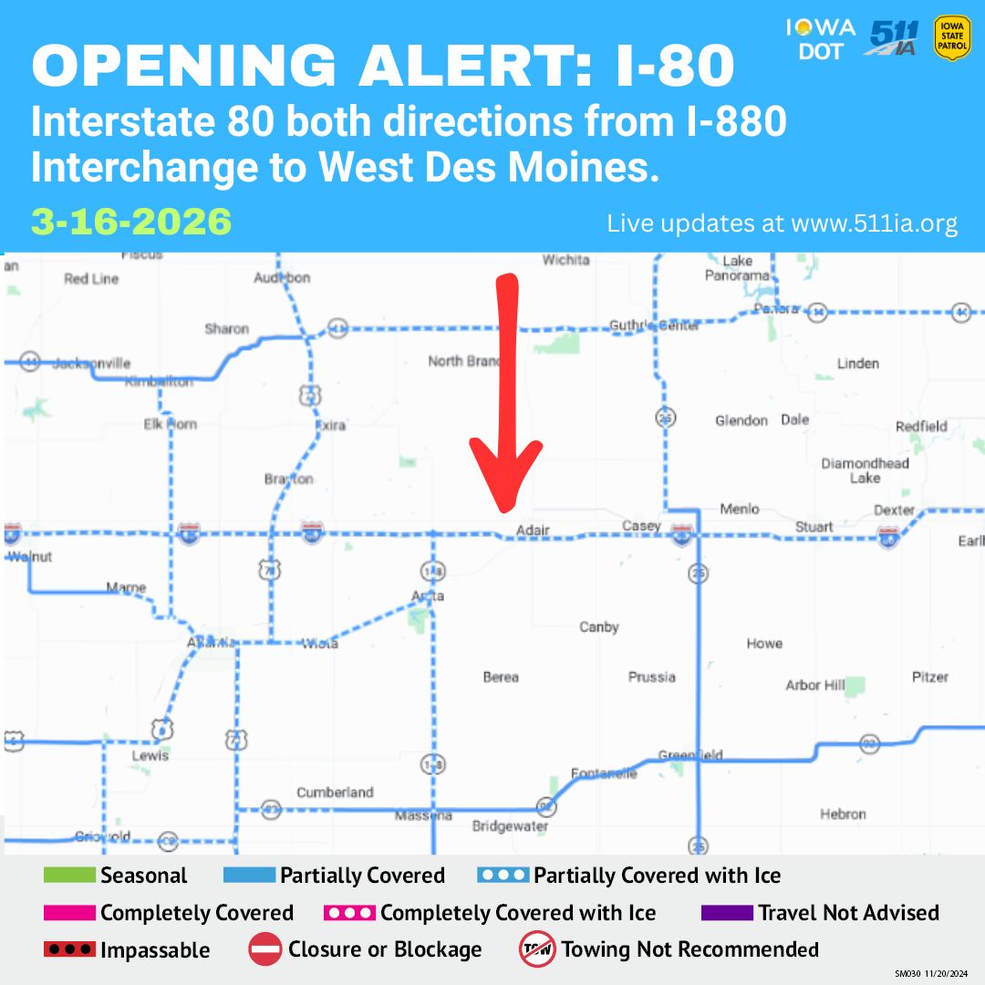 Iowa 511 tweet media