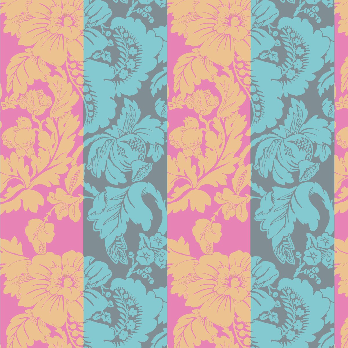 KaffeFassettStu's tweet photo. 'ROMANCE'⁠
available in 4 colourways by Kaffe as part of the FreeSpirit Fabrics Kaffe Fassett Collective February 2026 collection - just released....⁠
.⁠
Warm | Blue | Pastel | Hot⁠
.⁠
https://t.co/GSSZcmrsdm https://t.co/nmAw4wXOCh