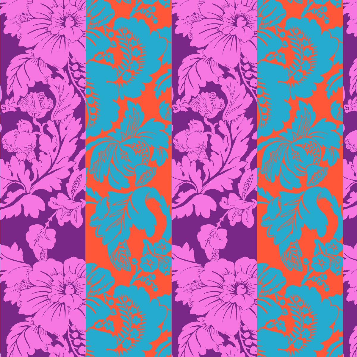 KaffeFassettStu's tweet photo. 'ROMANCE'⁠
available in 4 colourways by Kaffe as part of the FreeSpirit Fabrics Kaffe Fassett Collective February 2026 collection - just released....⁠
.⁠
Warm | Blue | Pastel | Hot⁠
.⁠
https://t.co/GSSZcmrsdm https://t.co/nmAw4wXOCh