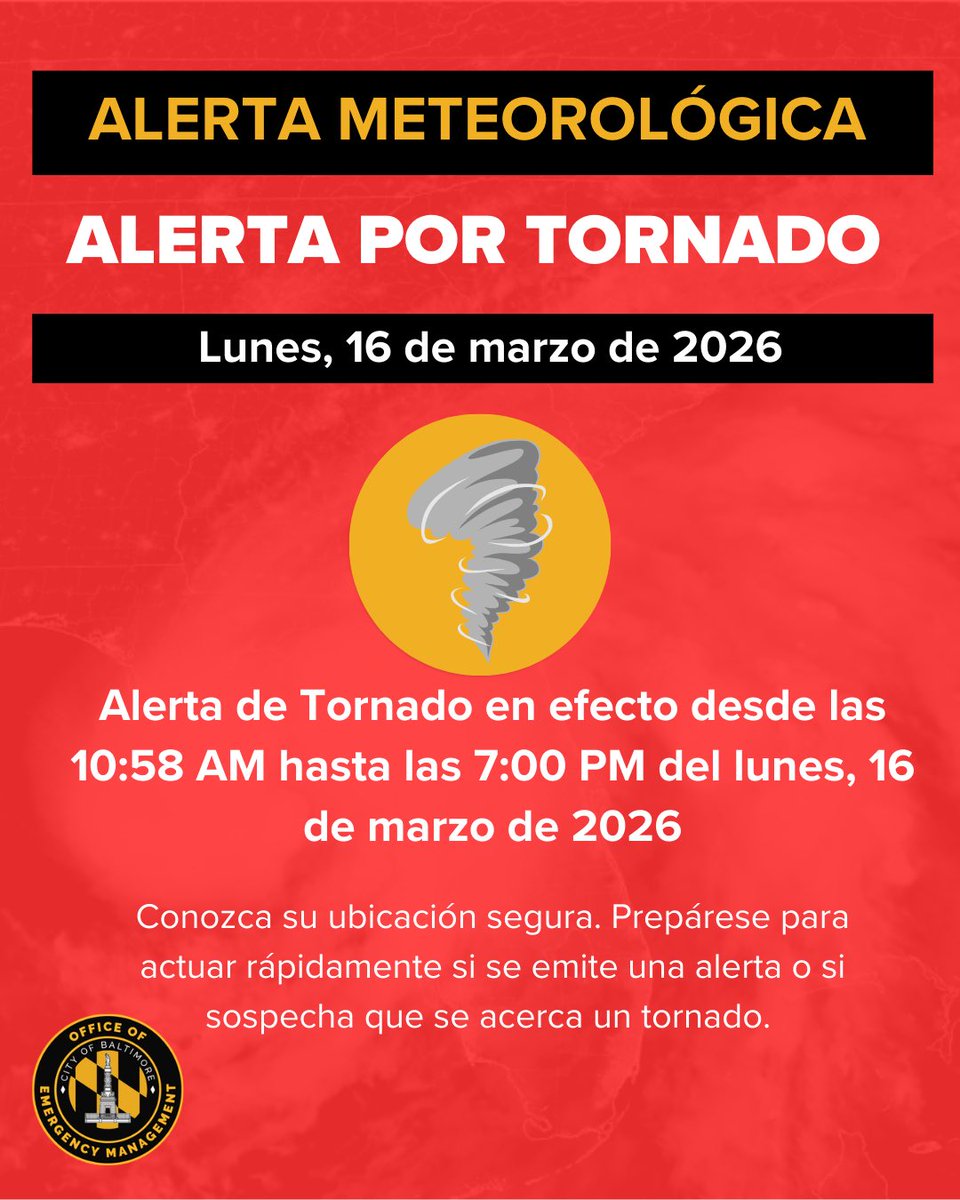 Baltimore City OEM tweet media