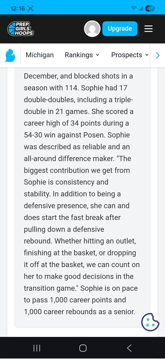 Au Gres-Sims Wolverines GBB tweet media