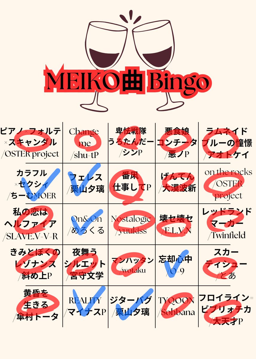 青はメドレーで聞いたことある楽曲、メドレーで済ますのは勿体ないもう全部マイリスにぶち込んで垂れ流します

個人的には向日葵(yanagiP)、ワンダフルワールド(halP)、万華鏡・青空の足音(銀鱗P)、黎明(collt氏)ヒストリーストーリー(MINO-U氏)がすこです 
