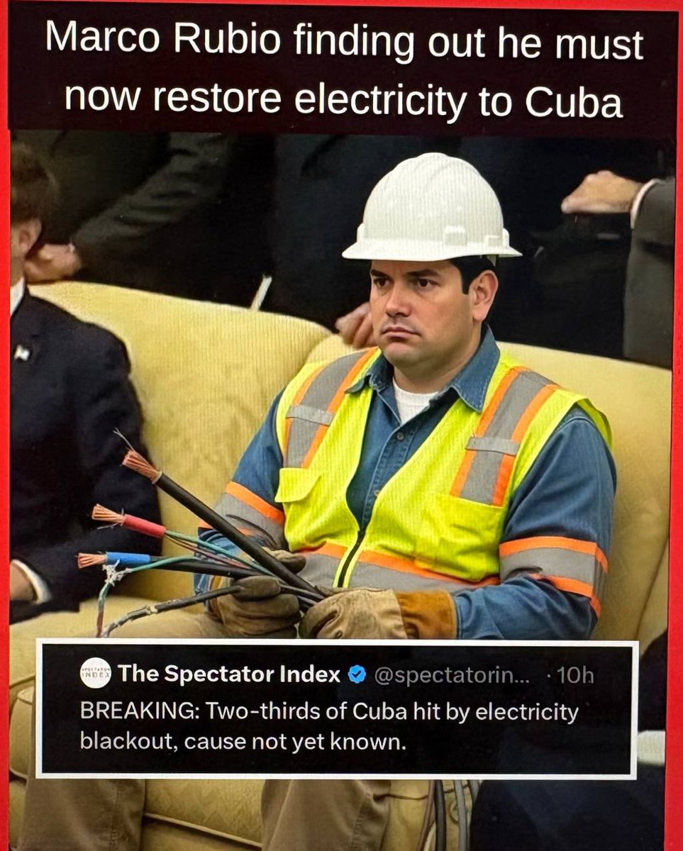 Another job for Marco Rubi but he will be able to handle it.  His work is never done.  MAGA. 🔥🔥🔥