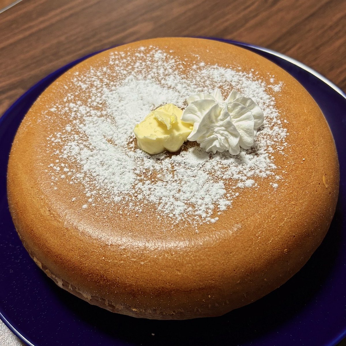 やったー！！炊飯器ホットケーキ綺麗に焼けた！！！！🥞