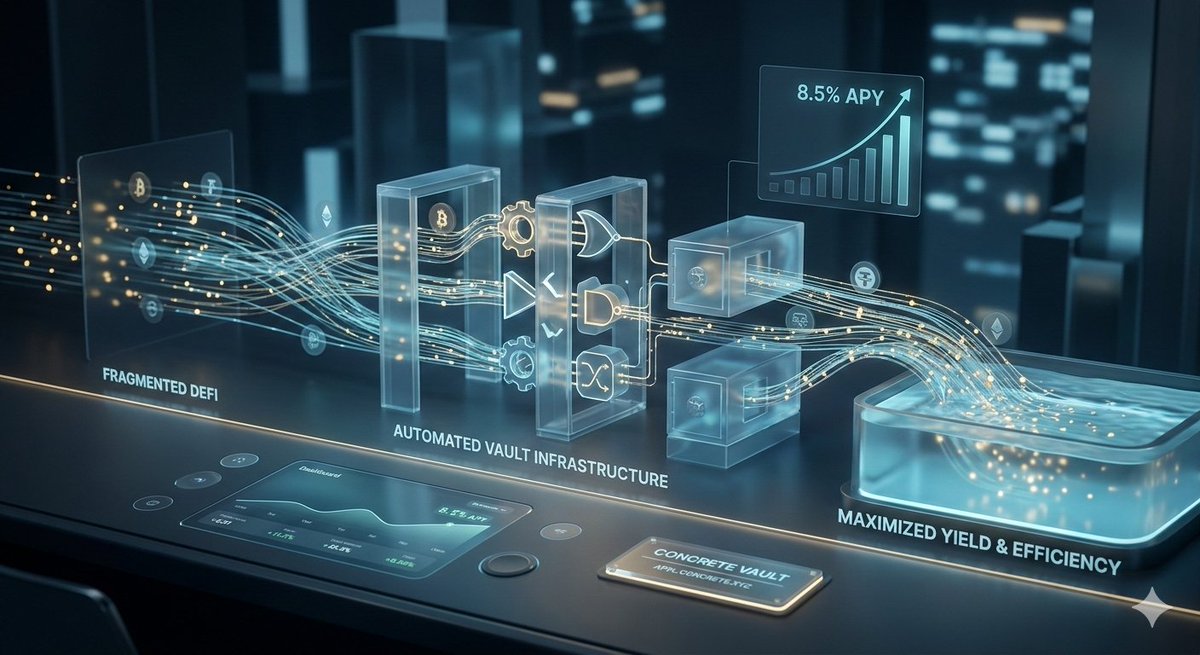 markivan1125's tweet photo. DeFi is too fragmented for manual management. 🧱
​Move from yield chasing to automated capital systems with @Concrete_HQ.
​✅ Automated compounding
✅ Onchain deployment
✅ 8.5% APY on USDT
​Stop managing, start scaling
​Explore: https://t.co/P5UIMSRoCp 💎
#Concrete
@ConcreteXYZ https://t.co/RqUFqudFX6
