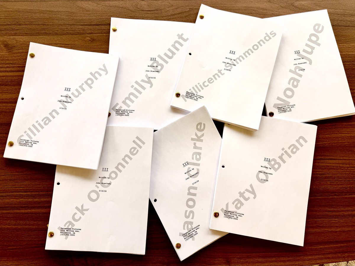 The cast of ‘A QUIET PLACE: PART III’ has been revealed:

• Cillian Murphy
• Emily Blunt
• Millicent Simmonds
• Noah Jupe
• Jack O'Connell
• Jason Clarke
• Katy O'Brian