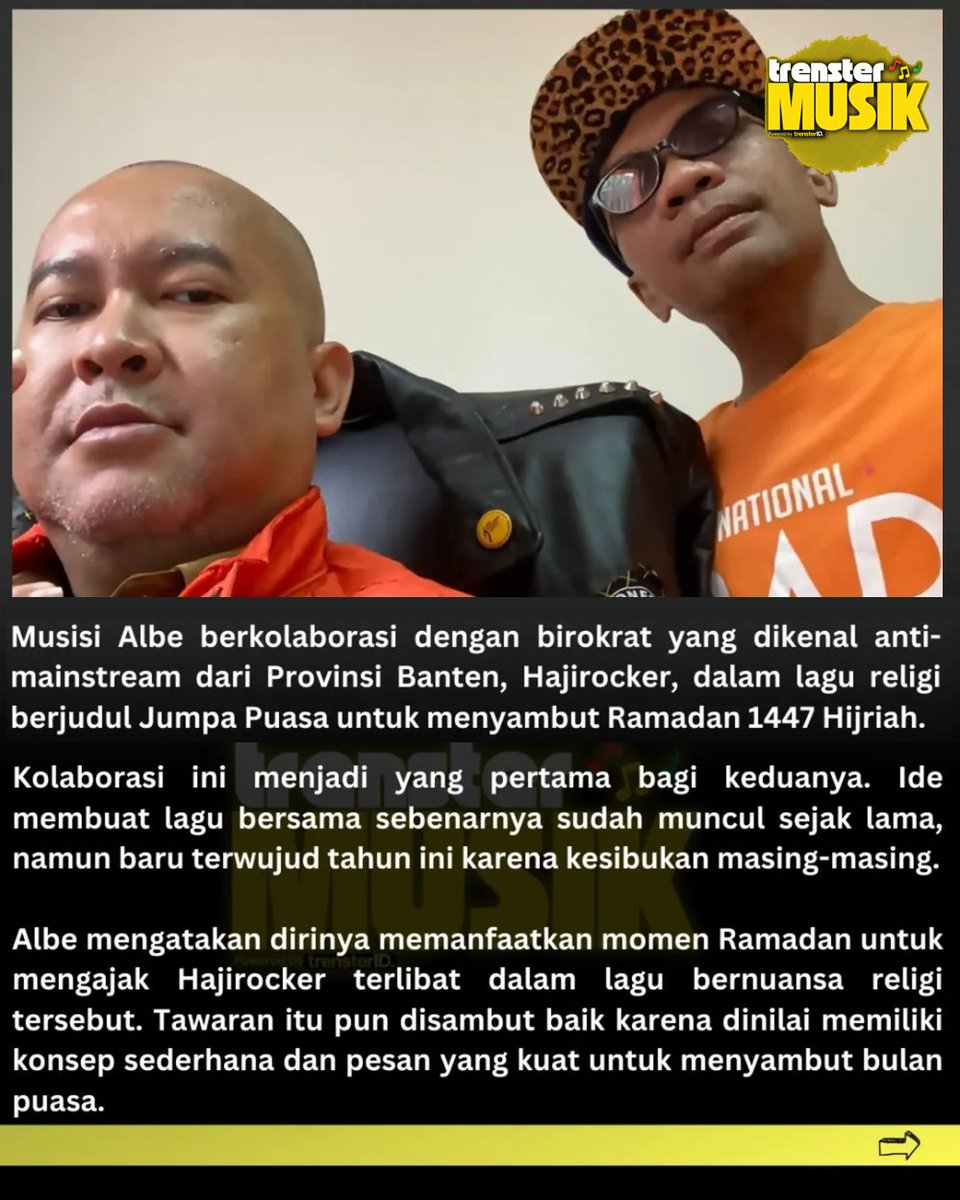 AlbeIsBanie's tweet photo. jumpa puasa (lagi)....
.
terimakasih trenster musik media
.
🙏 https://t.co/cs9v1dZwx5