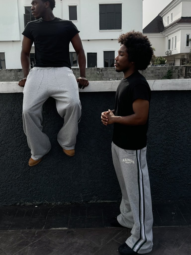 Kenny and Ezekiel For Kainos.

Wearing our Kainos Dept-001 Sweatpants.