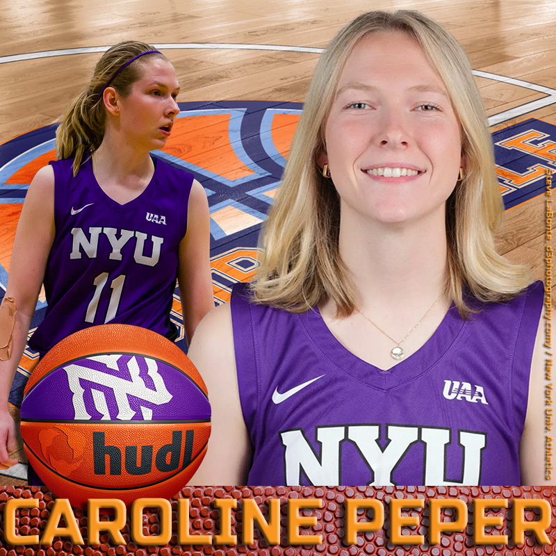 d3hoopsville's tweet photo. The 91-game win streak continues! ๐ฃ๐
Two-time defending National Champion @nyuwomenshoops has punched its ticket to the final four for the third straight year. Weโre breaking down the Violets' dominant 72โ47 Elite Eight win over UW-La Crosse.
Join us on #Hoopsville as Meg Barber talks about her squad along with sharp-shooter Brooke Batchelor and top-scorer Caroline Peper, plus their historic pursuit of a three-peat!
๐ด Watch LIVE: https://t.co/7A8WlZROa9
#d3hoops #NYUBasketball #TheStreak