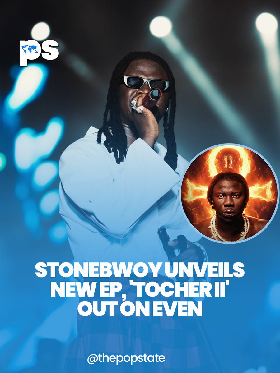 mccallkwadzo's tweet photo. #POPstate: OUT NOW: Ghanaian reggae artiste and AfroDancehall originator @stonebwoy surprise-dropped his new 'Torcher II' EP with features from features from #Arathejay, #10Tik, #TomiThomas, & #Jahmiel!
Stream it live Now Exclusively On @even_biz. ⬇️ #Torcherii
🎧: https://t.co/xhun8Gp8We