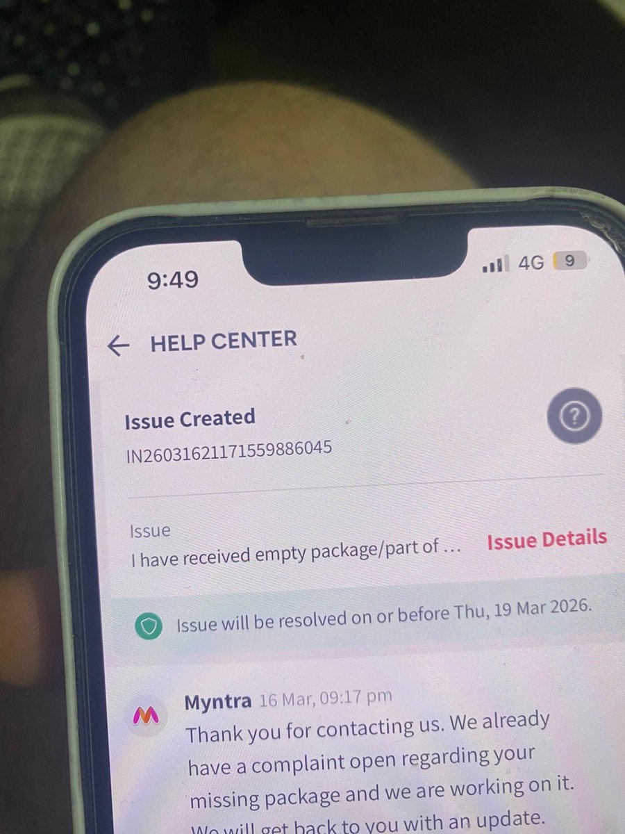 chhavi06's tweet photo. Ordered products from @myntra and some started reflecting delivered on 13.03 but in real never received these @MyntraSupport , ticket IN26031318131190338549 is generated but never solved. Today new ticket IN26031621171559886045 n IN26031621171880804018. 
@jagograhakjago need help https://t.co/UrgtaIDqol