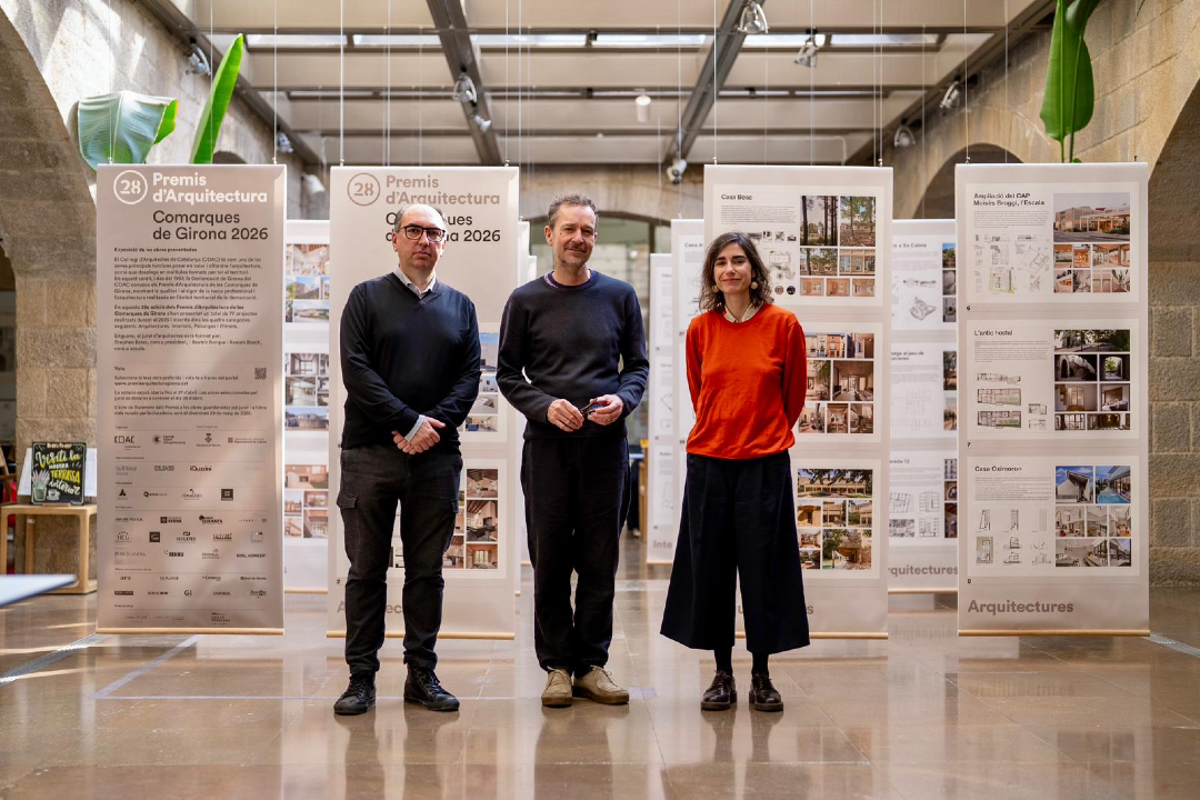 COACGirona's tweet photo. 🏅 Participa en el Premi de l'Opinió 2026 dels #Premis d'#Arquitectura de les Comarques de #Girona👇
👉 A la sala d'exposicions del #COACGirona pots veure les 77 obres que s'han presentat
🗳️Visita l'exposició de les obres presentades i vota a https://t.co/cS1moyRGBL https://t.co/c1UWN2F7KW