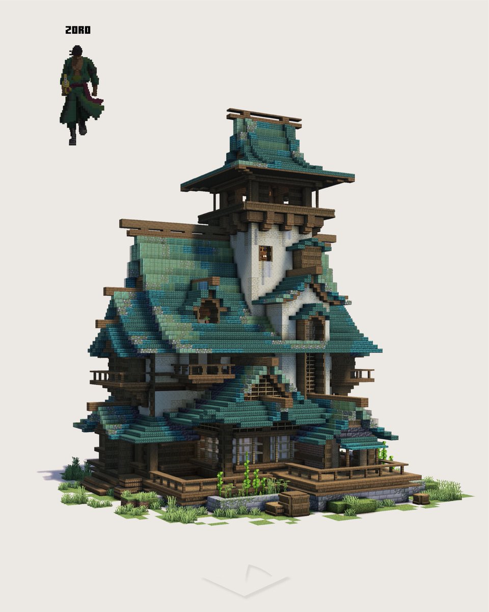 Character architecture - Roronoa Zoro

Available on Patreon 
#Minecraft #Minecraftbuilds #minecraft建築コミュ
