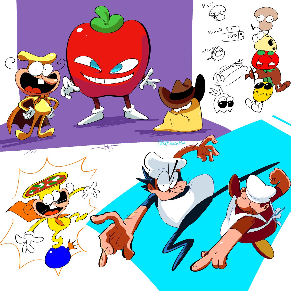 PizzaTower落書き　＃PizzaTower