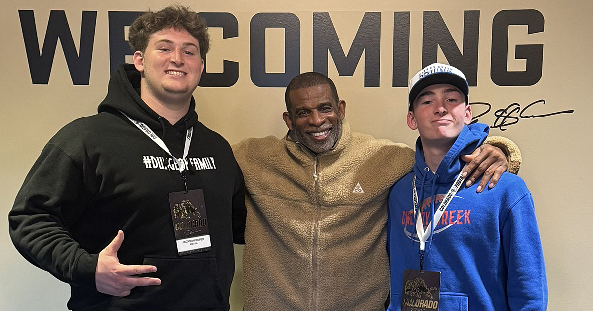 NEW: One of Colorado's top in-state targets just wrapped up a key visit to Boulder 🦬

The four-star offensive lineman had high praise for his time with Deion Sanders and the staff.

Intel: on3.com/rivals/news/co…