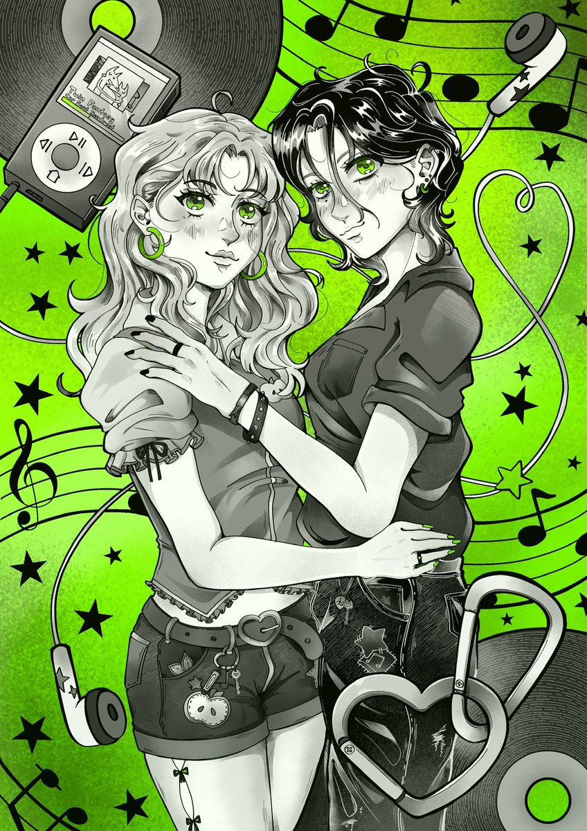 StarryJamArt's tweet photo. green yuri i love you please don’t turn blue ahaha 💚🎵
#tgswiiwagaa https://t.co/brUisEZSS0