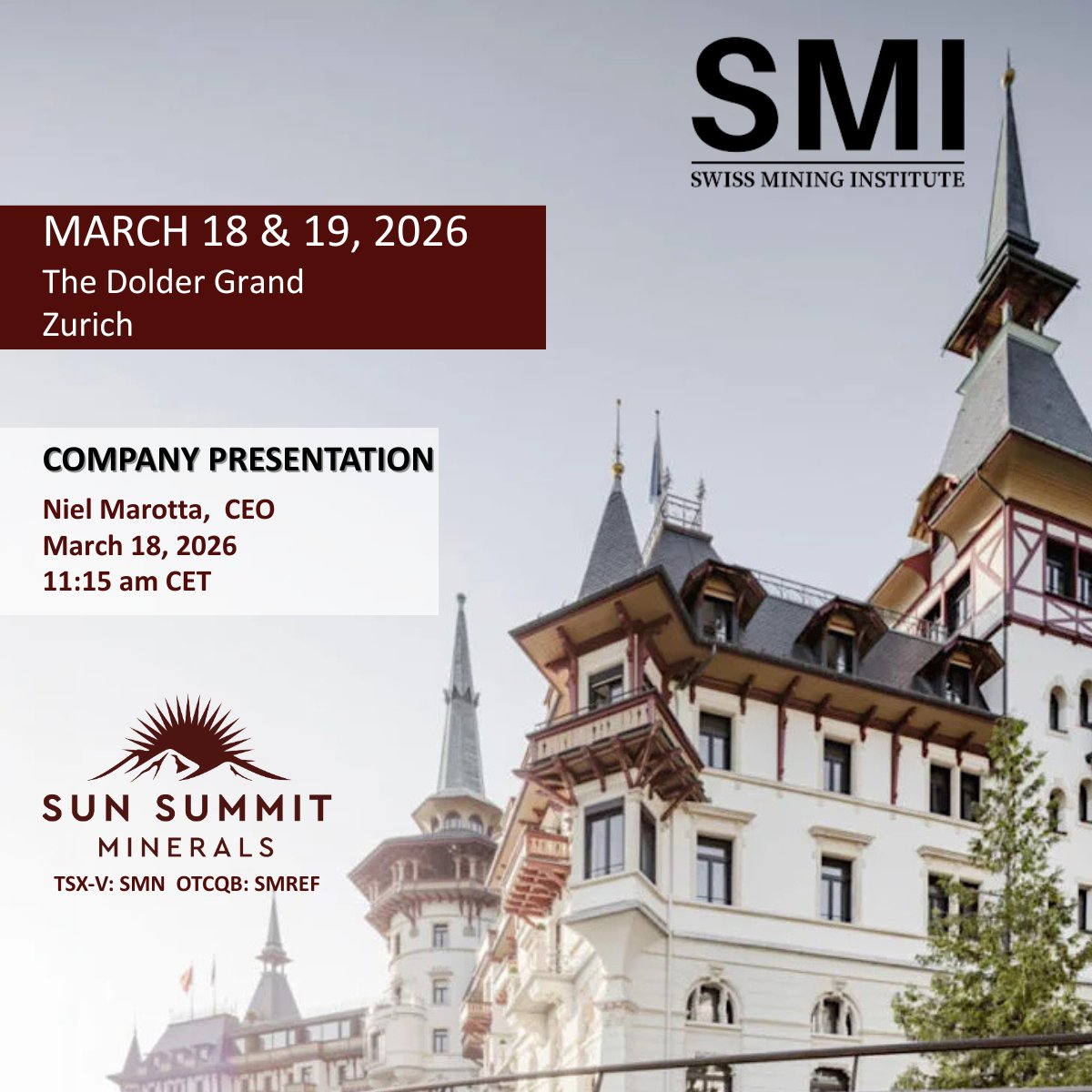 Sun Summit Minerals (TSXV:SMN)(OTC:SMREF) tweet media