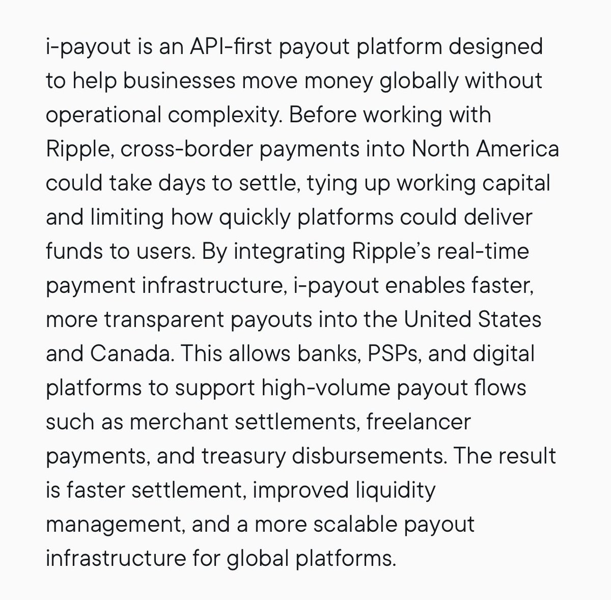 I-payout + Ripple

Uses XRP✅
