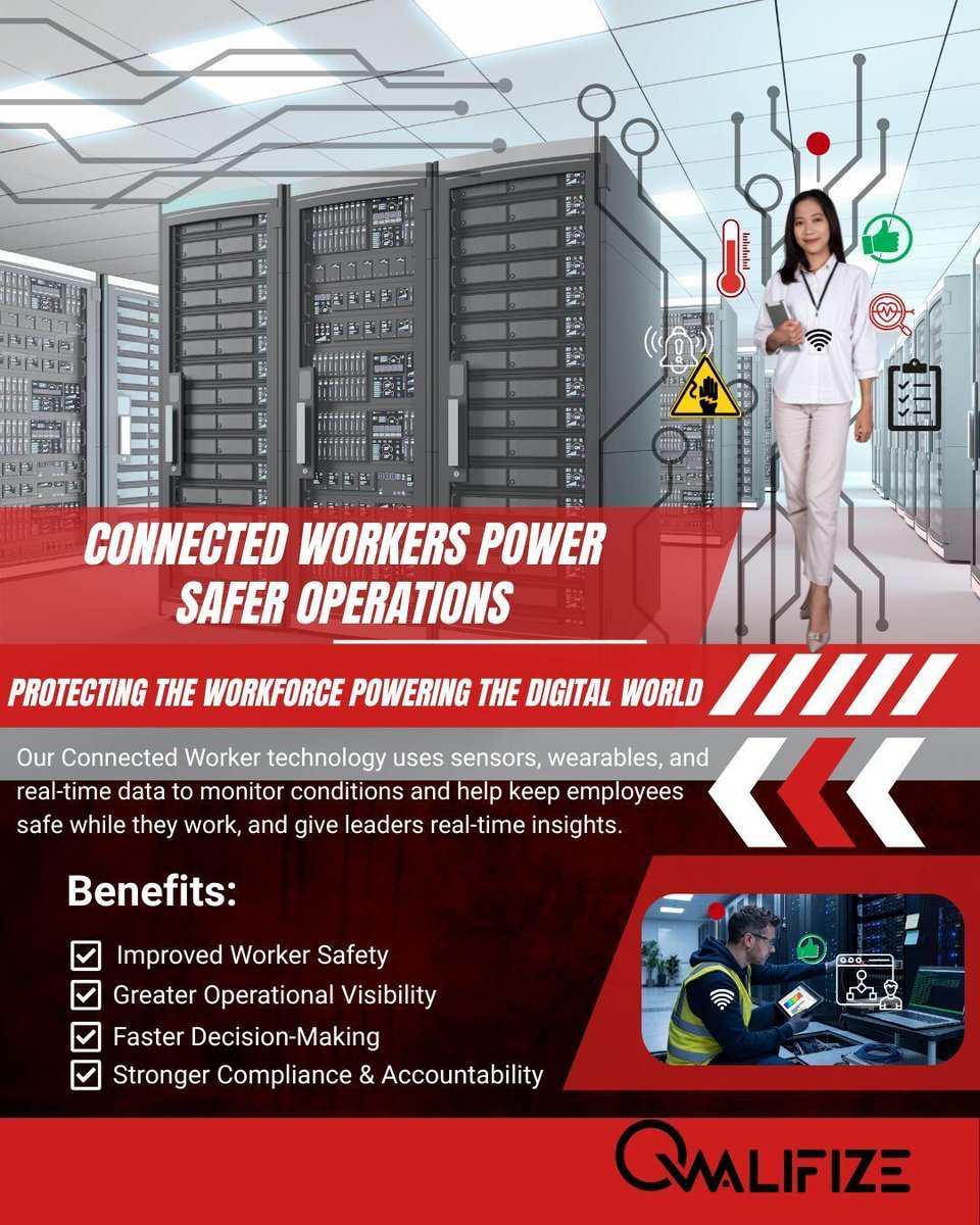 ⚡👷‍♂️ Real-time dashboards transform frontline activity into operational intelligence, helping teams monitor safety conditions, confirm that procedures are followed, &amp; quickly respond when conditions change.

407.505.0026
sales@qwalifize.com

#AssetAndPeopleTracking #RealTimeData