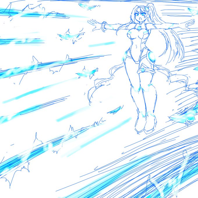 魔力生成投げナイフがメイン武器ならやっぱり複数連続生成からの連続射出とかロマンですわ。 けれど『エネルギーが充分であれば数本同時に生成可能』って書き方からして、実際はここまで無造作に生成する事は出来ないだろうなぁ……何かしらエネルギー供給し続ける手段が有ればあるいは…?