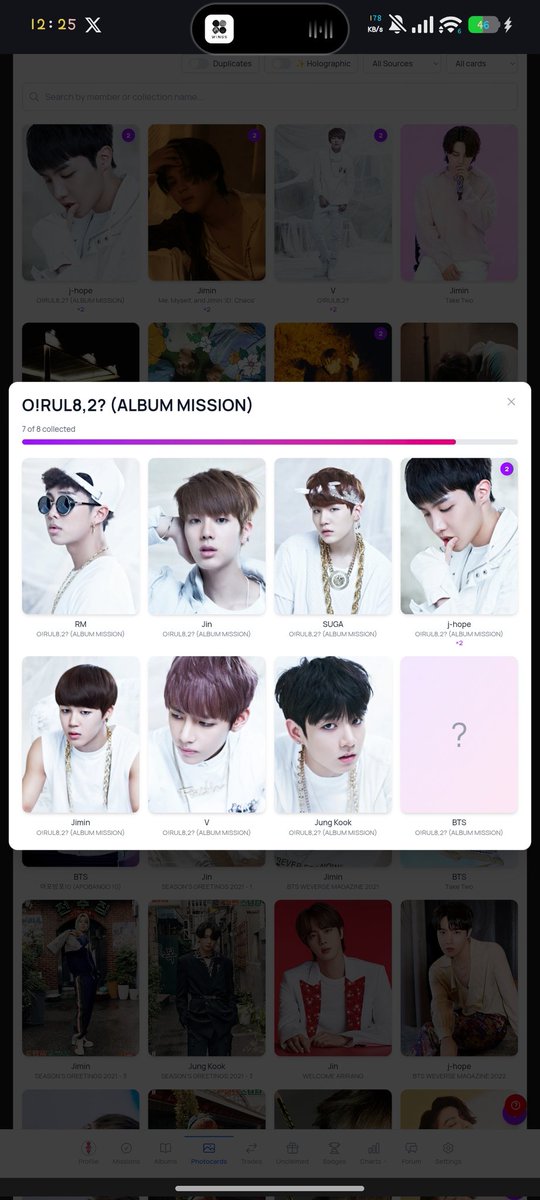 paduton_'s tweet photo. during#JourneyToArirang I didn't get the 7% card and now what? the only album and the last album to complete my collection 😭 maybe I will get one when I hit 613 listens

#bcdapp #bcdtrade https://t.co/YTeOIu007w