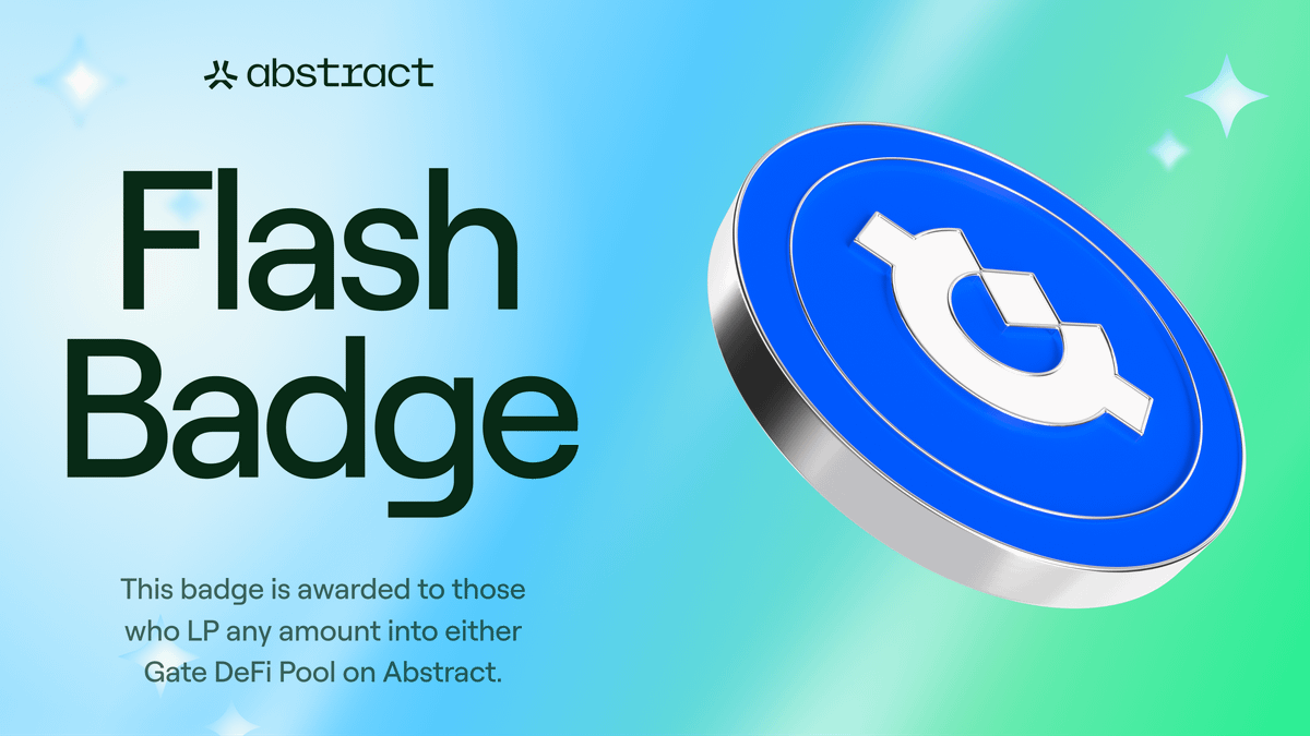bycoinraven's tweet photo. ✨ @AbstractChain New Flash Badge is live👀 

If you want to get the badge in 5 steps,
check out my guide.⬇️ https://t.co/uENgelvqO4