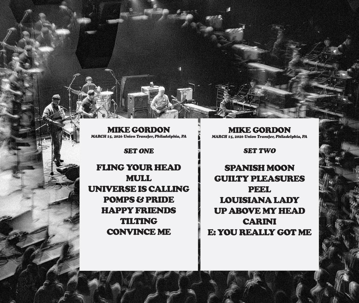 mike_gordon's tweet photo. Thanks for coming out, Philly! Great night. Great energy! Up next: Asheville

📷 @215musicNet + Ron Adelberg Photography https://t.co/tu1evSI9bv