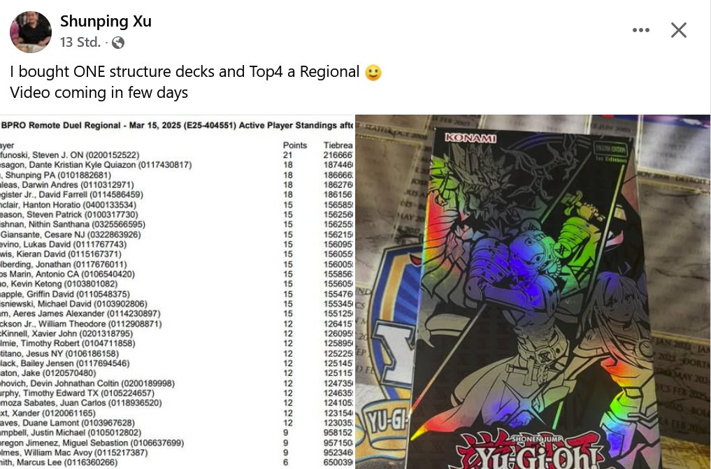 20$ invest and u can top a regional!
Is Yugioh tcg the cheapest ever?