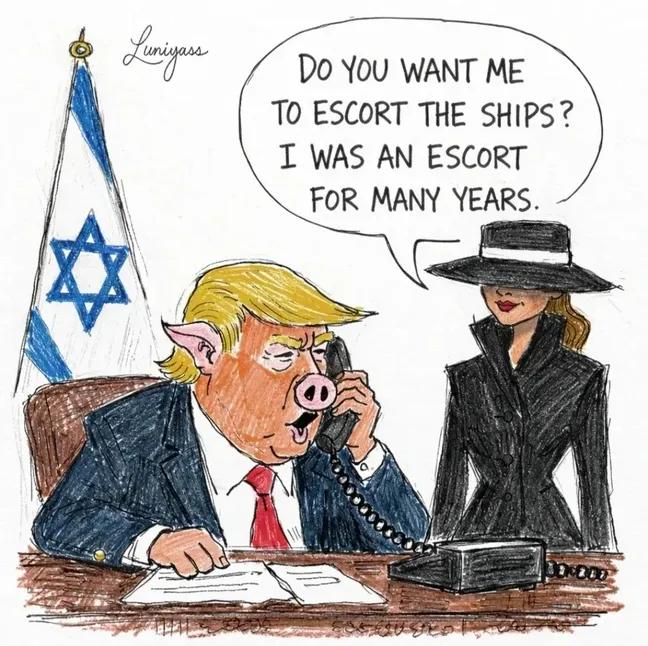 MarkkuLaara's tweet image. Etsiköön Trump Hormuzin salmeen saattajat ja seuraajat omasta joukostaan. EU eikä NATO hyökännyt Iraniin, sinne hyökkäsi Trump peitelläkseen Epstein kohua. Suomen @valtioneuvosto n pitää torjua selkeästiTrumpin uhkailu. #PedophileRapistTrump #ulpo #hallitus #turpo