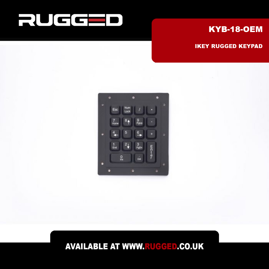 RuggedUK's tweet image. Integrate the KYB-18-OEM 18-key numeric pad. Features NEMA 4X spec &amp;amp; navigation keys. Secondary legend accessible via NumLock. #RuggedKeypad #Keypad #iKey #KYB18OEM zurl.co/hYR0C