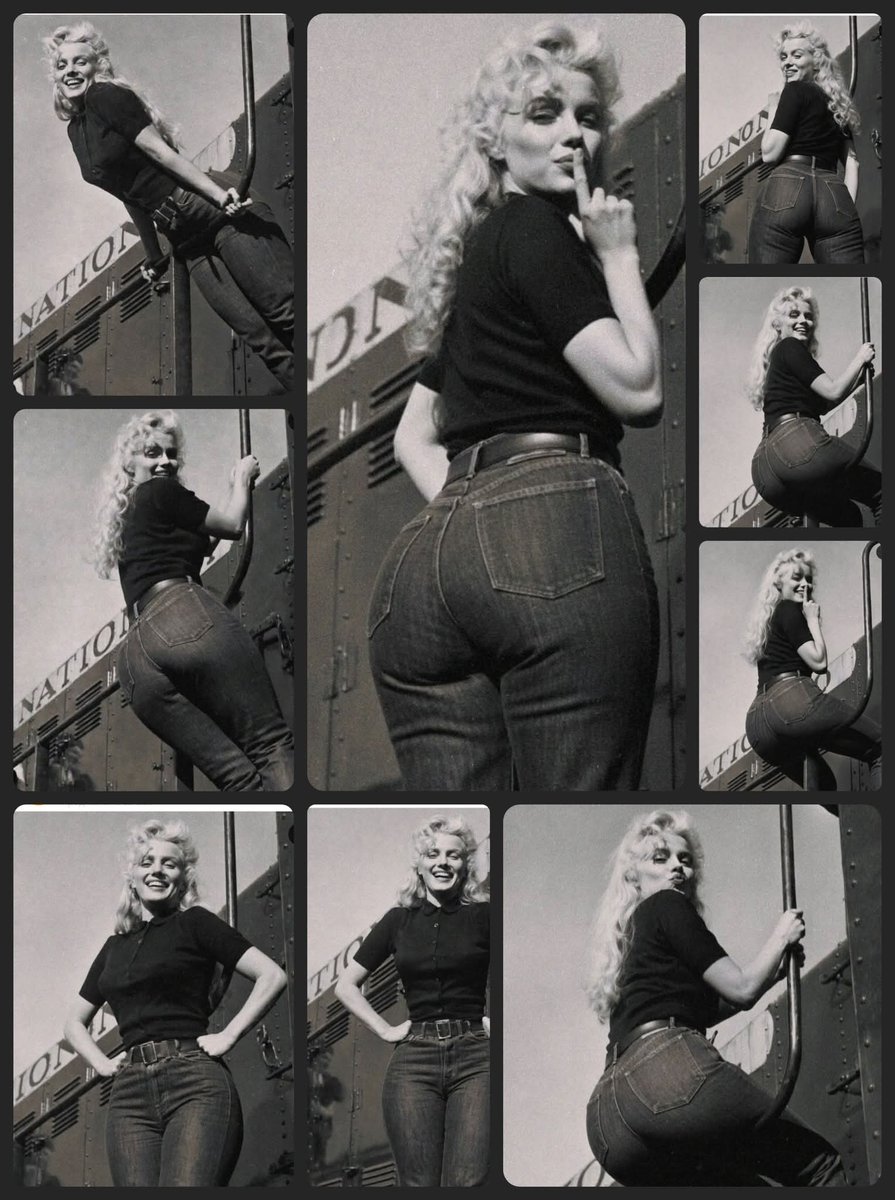 Marilyn Monroe During the filming of "River Of No Return"