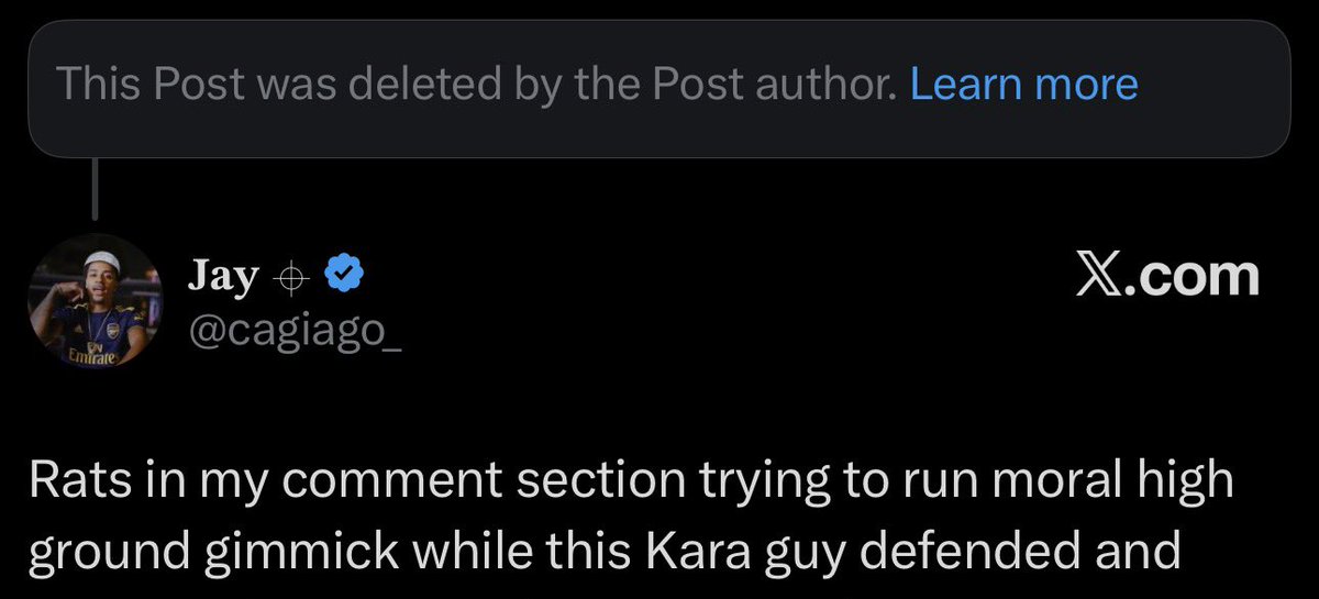 Kara tweet media