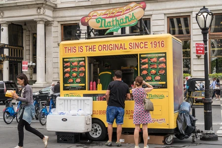LOTMAnything's tweet photo. Bernadette Gustav opened a hot dog stand! https://t.co/mgCtvjGo30