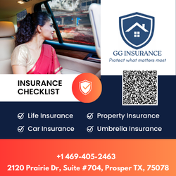 NRIPage's tweet photo. At GG Insurance, we offer a variety of insurance options to keep you covered:
✔️ Life Insurance
✔️ Property Insurance
✔️ Car Insurance
✔️ Umbrella Insurance

📍 2120 Prairie Dr, Suite #704, Prosper, TX 75078

#propertyinsurance #carinsurance  #prosperTX #gginsurance https://t.co/kzhABa2YCe