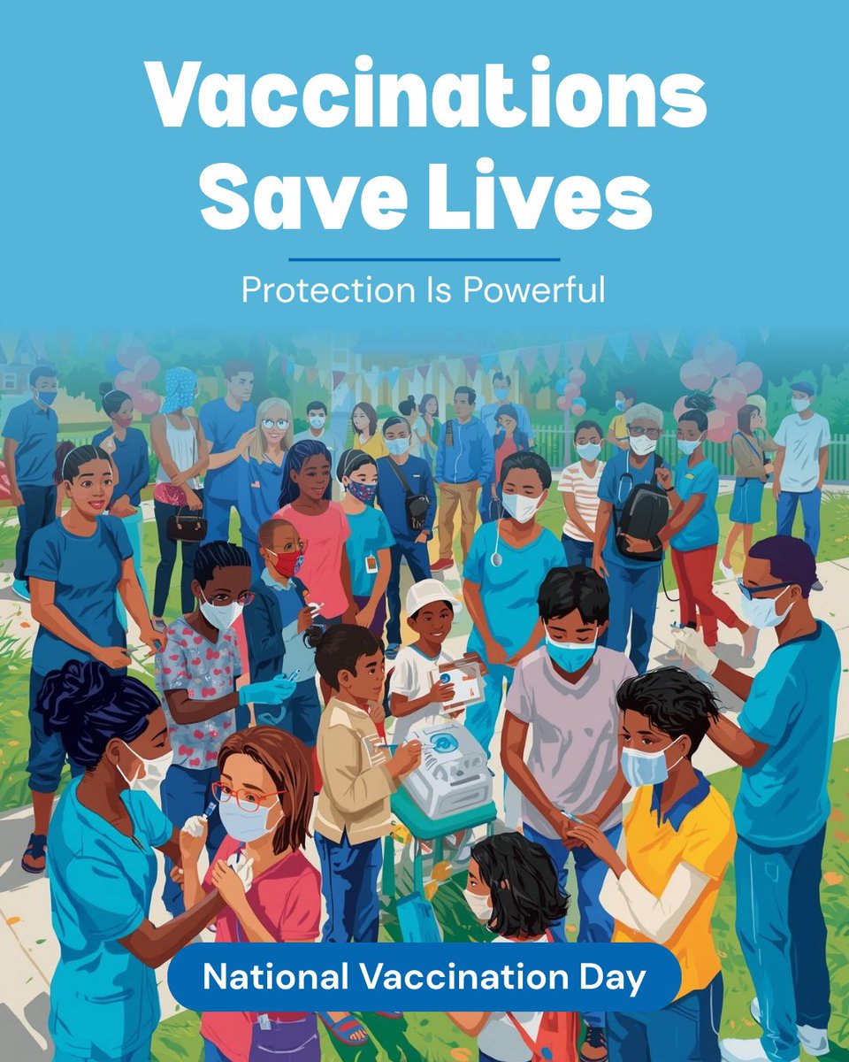 WNYUrology's tweet photo. On #NationalVaccinationDay, we’re reminded that prevention is one of the most effective tools. Vaccines help reduce the risk of serious illness and protect entire communities.

Staying up to date on recommended vaccines is a simple step that can make a meaningful difference. https://t.co/wfFOQpbFal