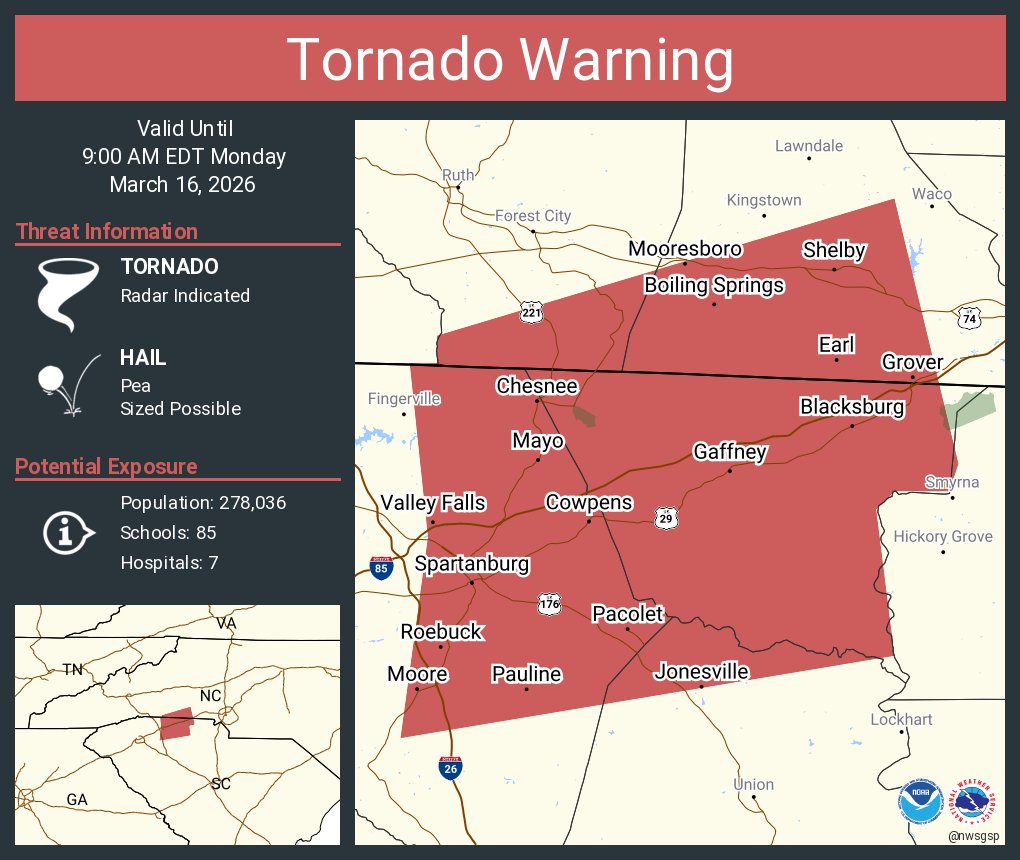 NWS GSP tweet media