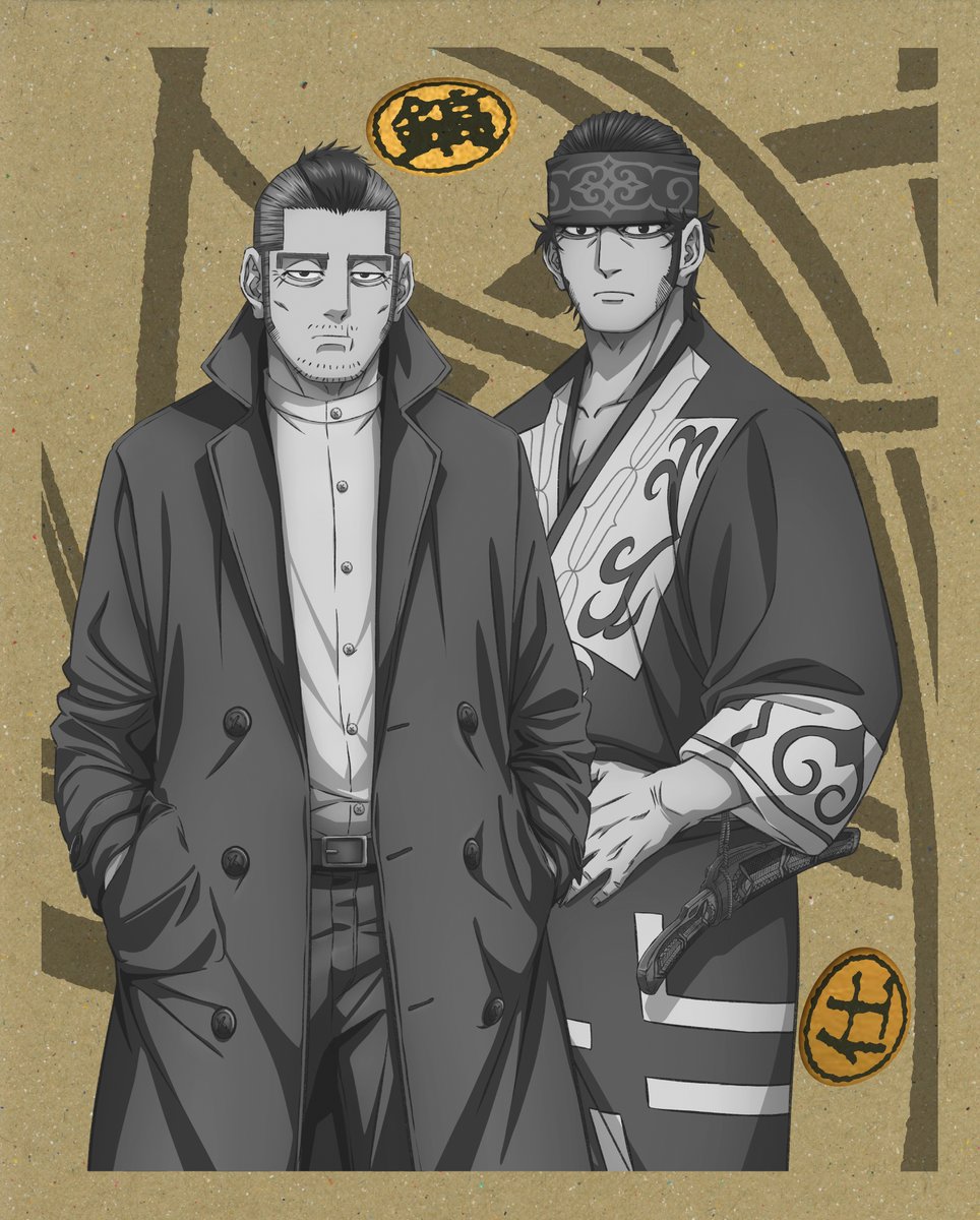 kamuy_anime's tweet photo. 『#ゴールデンカムイ』Blu-ray&DVD第十四巻の描き下ろしケース＆ジャケットデザイン公開ッ!!
第十四巻には門倉＆キラウㇱが登場！
豪華特典満載で5/27(水)発売ッ‼︎

【メーカー特典】
原作者・野田サトル描き下ろし最終章OP／ED絵コンテ

【特典】
◆山川拓己描き下ろしアウターケース＆ゴールデンインナージャケット
◆特製32Pブックレット
◆35mmフィルムコマ（全4種/ランダム封入）
◆劇場先行版「札幌ビール工場編」後編（音声：2.0ch&5.1ch）
ほか

【『戦友』キャンペーン】
毎巻27名様に「TVアニメ『ゴールデンカムイ』クルージャケット」が当たるッ!!!

詳細：https://t.co/wfzT5BqtsN