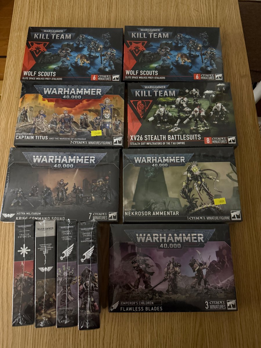 yakan_sekkotu's tweet image. 決算じゃないけどセール！
今月やばいよヤバいよ！
何が？
在庫が！
＃GWS　#WARHAMMER　＃お買い得

画像の商品全て
20％OFFです
書籍は35％OFFです（コレクションにいかがでしょう？）
２万円以上お買い上げのかた送料無料！
２万円未満は１０００円いただきます（離島、遠隔地は
+１０００円）
