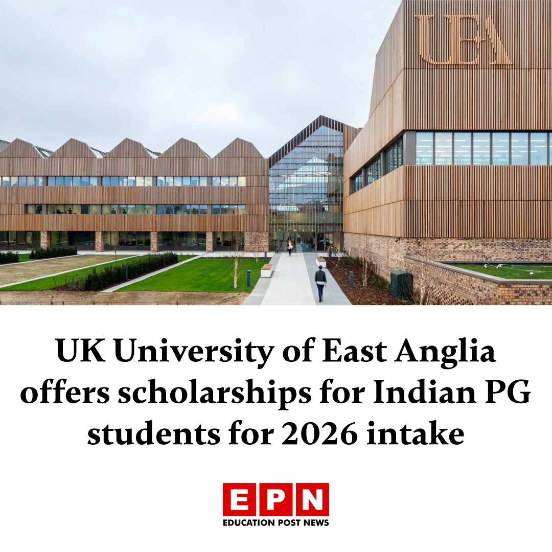 Education_EP's tweet image. UK University of East Anglia offers scholarships for Indian PG students for 2026 intake

Details here 🔗 educationpost.in/news/education…

#UEA #StudyInUK #Scholarships #IndianStudents #HigherEducation #EPNews