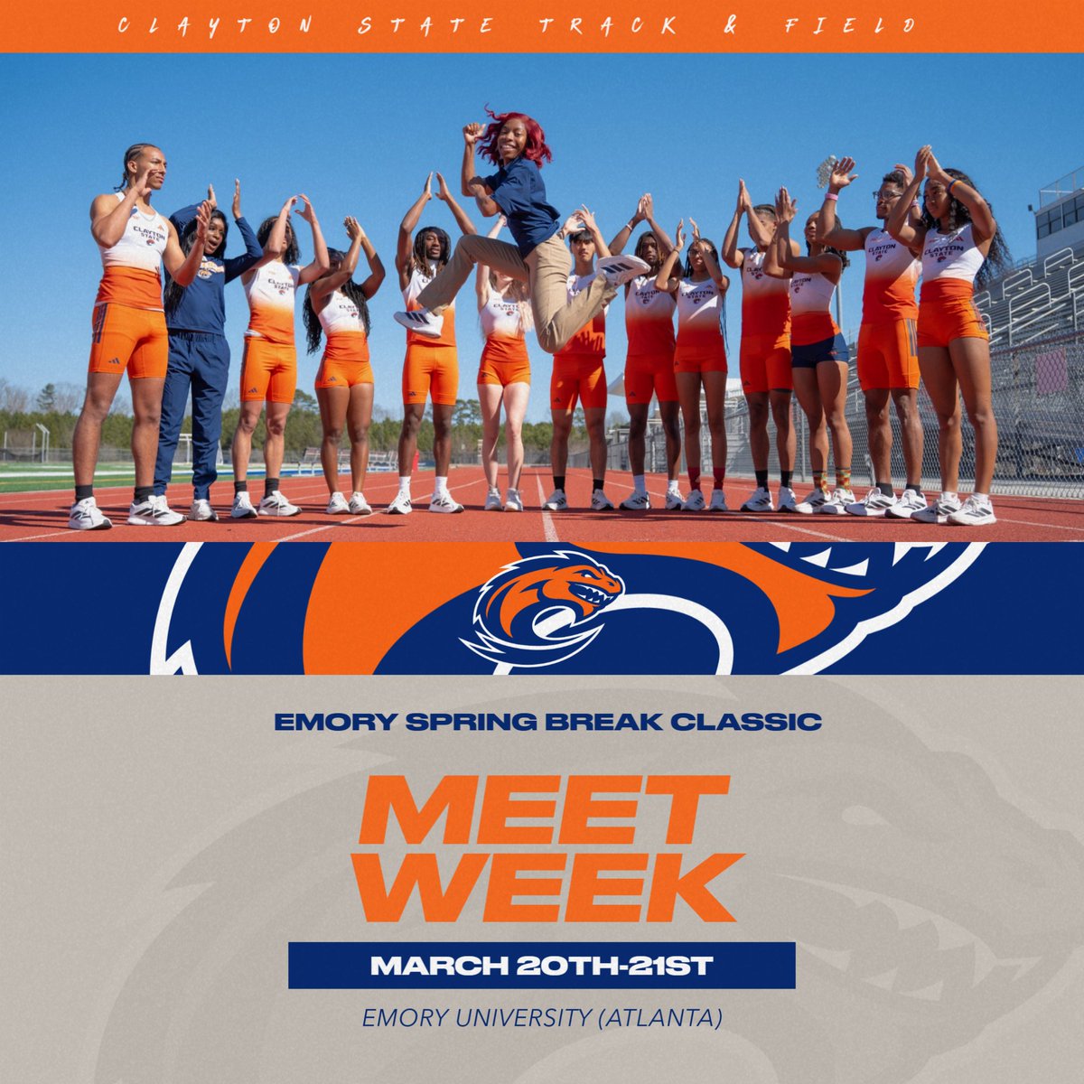 Clayton State Athletics tweet media