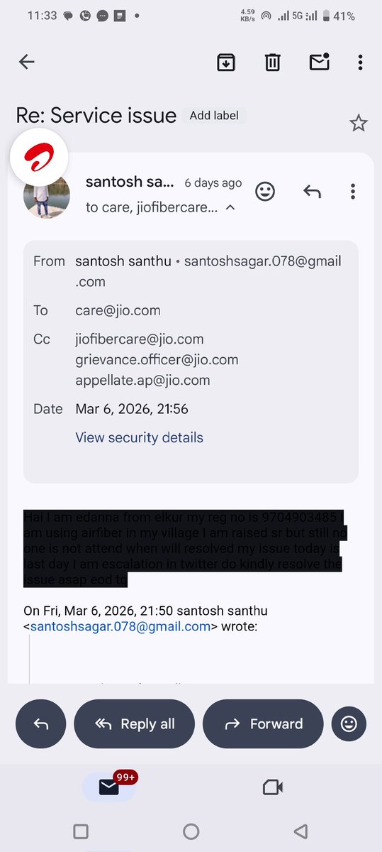 santosh tweet media