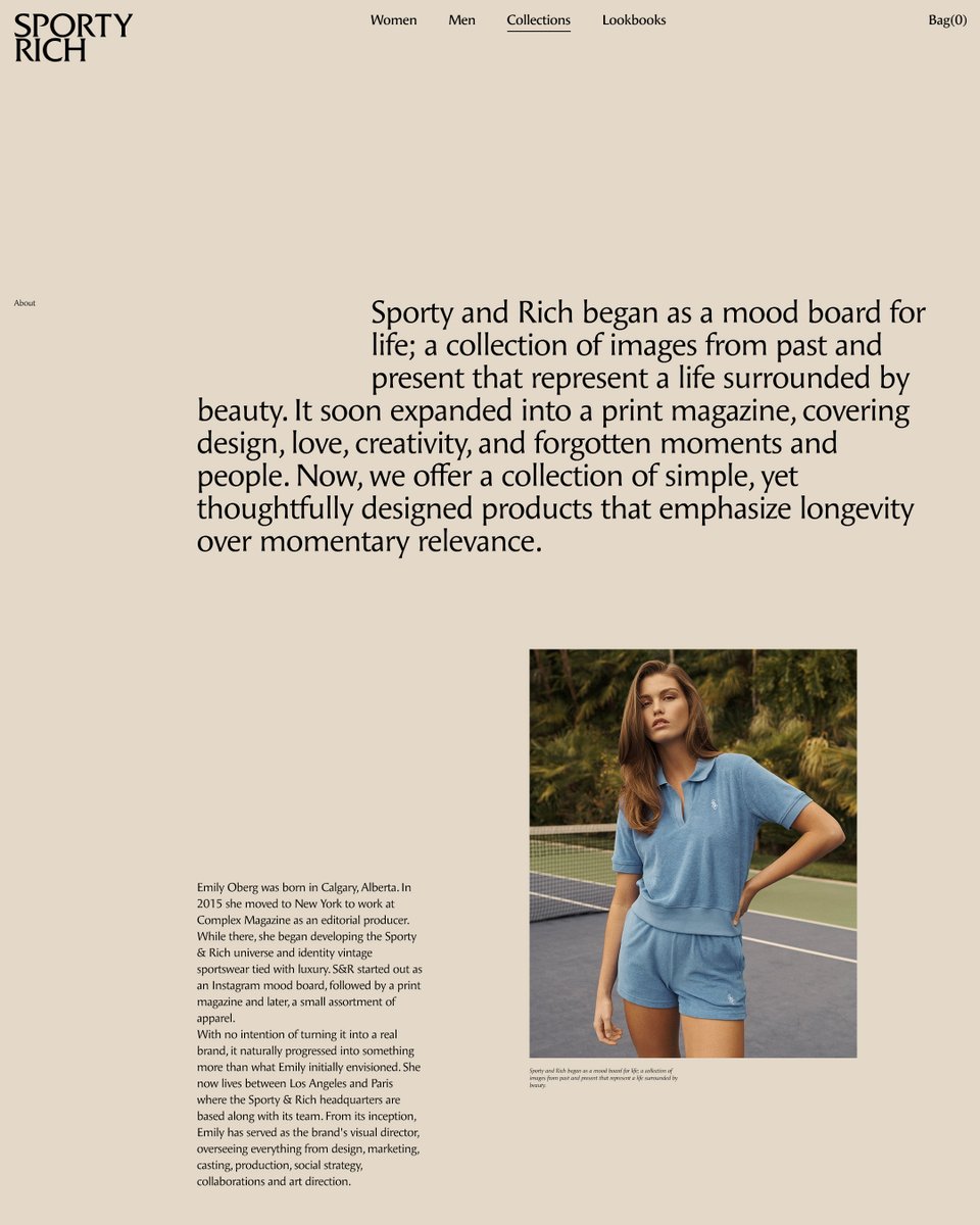 oliver_gareis's tweet image. I designed some editorial-inspired experimental e-commerce layout concepts for Sporty&amp;amp;Rich

↳ Master typography &amp;amp; layout - The foundation of timeless web design. Join 300+ designers inside my 13-hour online course typomonday.com/course 

#typography #design